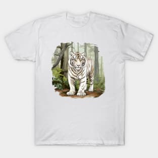 White Tiger From India T-Shirt